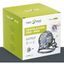 MINI VENTILATORE DA TAVOLO USB BIANCO 000AIR1009B