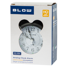 SVEGLIA ANALOGICA RETROILLUMINATA IN METALLO NERA