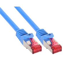 CAVO PER RETE DATI LAN CAT.6 RJ45 DOPPIA SCHERMATURA S/FTP BLU 2 MT