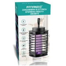 LAMPADA INSETTICIDA LUCE UV CON GANCIO NERA