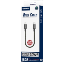 CAVO TYPE-C LIGHTNING JELLICO B28 PD 30W 0.3M NERO