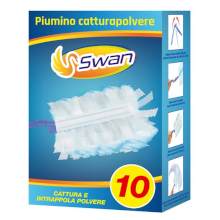 PIUMINO CATTURAPOLVERE SWAN CON 10 RICAMBI