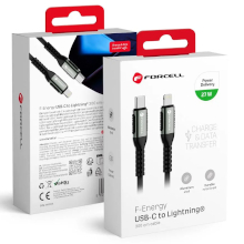 CAVO FORCELL C259 USB-C LIGHTNING PD 3A 27W 3M NERO