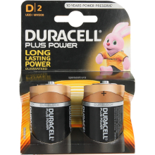 BATTERIE DURACELL PLUS POWER BOOST TORCIA D BL2