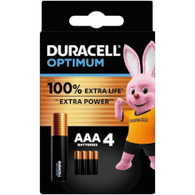 4 MINISTILO AAA DURACELL OPTIMUM