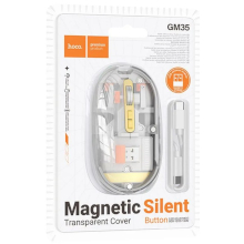 MOUSE WIRELESS RICARICABILE 2.4GHZ + BLUETOOTH HOCO GM35 TRASPARENTE GRIGIO