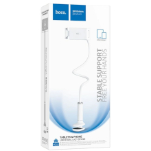 SUPPORTO DA SCRIVANIA CON CLIP HOCO HD10 REGOLABILE BIANCO