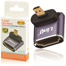 ADATTATORE DA MICRO HDMI MASCHIO A HDMI FEMMINA 8K