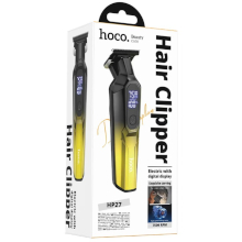 RASOIO TAGLIA CAPELLI RICARICABILE CON DISPLAY LED HOCO HP27 NERO-ORO