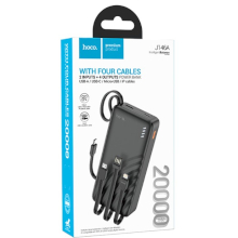 POWER BANK HOCO 20000MAH PD 20W J146A CON 4 CAVI NERO