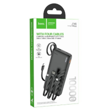 POWER BANK HOCO J146 10000MAH CON 4 CAVI NERO