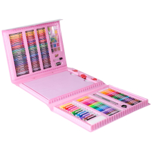 KIT DA DISEGNO 208 PEZZI ROSA