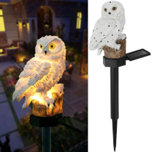LAMPADA SOLARE LED A FORMA DI GUFO IMPERMEABILE