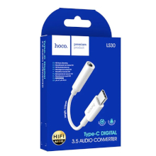 ADATTATORE HOCO LS30 DA TYPE-C A JACK 3.5MM BIANCO
