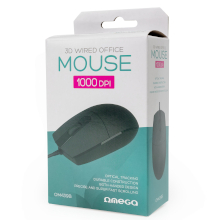MOUSE OMEGA OM439 1000DPI 1.2M USB NERO