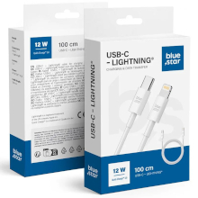 CAVO BLUE STAR PA-X12 TYPE-C LIGHTNING 2A 12W 1M BIANCO