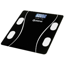 BILANCIA PESAPERSONE SMART BLUETOOTH CON APP 26X26CM 180KG NERA