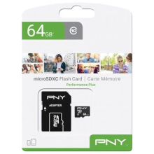 MICRO SD PNY 64GB CLASSE 10 PERFORMANCE PLUS