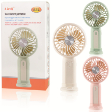 VENTILATORE PORTATILE 400MAH COLORI VARI
