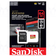 MICRO SD SANDISK EXTREME CLASSE 10 64 GB