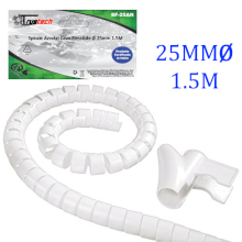 SPIRALE AVVOLGI CAVO CON INSERITORE BIANCA