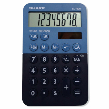CALCOLATRICE DA TAVOLO SHARP EL-760R BLU