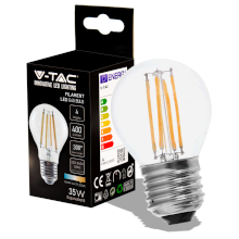 LAMPADINA LED E27 4W G45 FILAMENTO 3000K