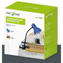 LAMPADA DA TAVOLO CON MORSETTO BLU TO-LT04A