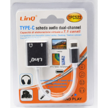 SCHEDA AUDIO 7.1 TYPE-C 2 JACK 3.5MM