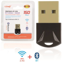 ADATTATORE DI RETE USB 2.4G + BLUETOOTH 150MBPS